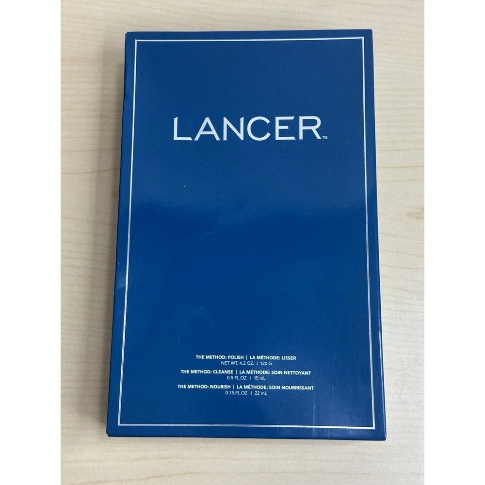 Lancer The Method 3 Step Polish, Cleanse & Nourish 3 Piece Kit New